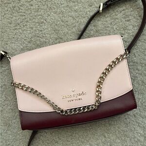 Kate Spade Pink and Burgundy Shoulder Bag